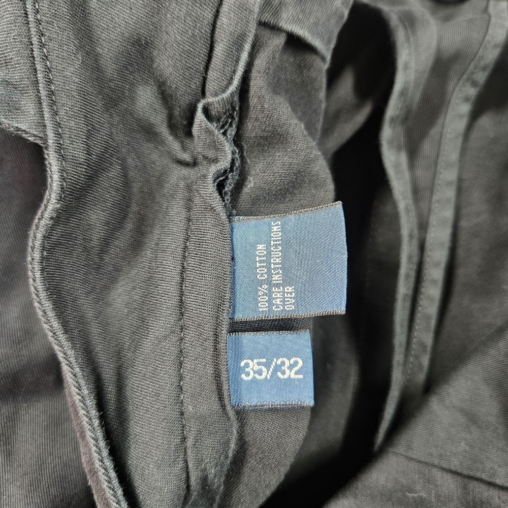 Vintage Polo Ralph Lauren Chino Pants Mens 35x32 Fits (34x31) Black Classic Prep - Picture 5 of 14